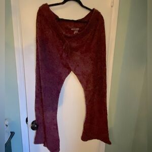 Barefoot Dreams Pants XL Burgundy